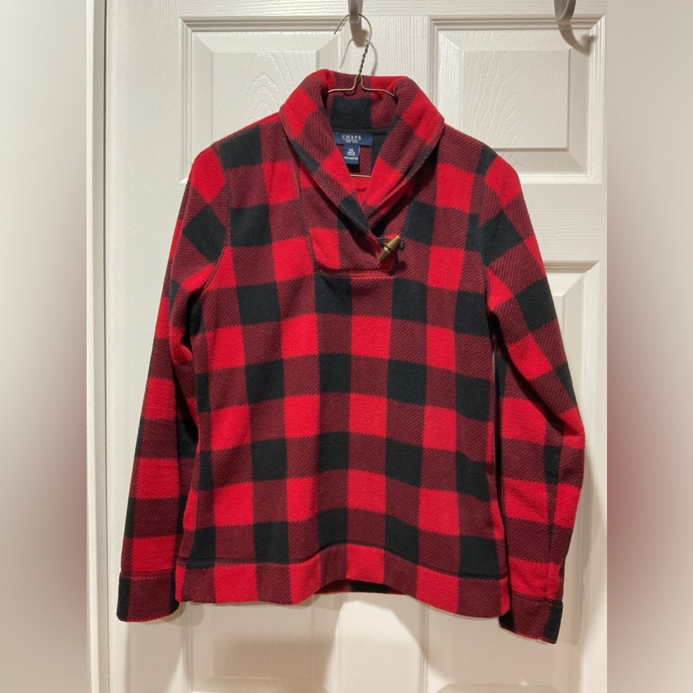 Chaps soft pullover shirt buffalo check pattern